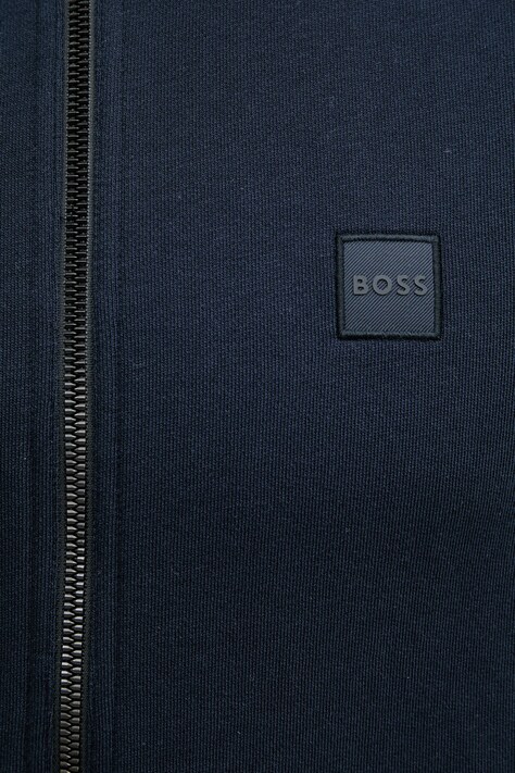 BOSS Orange кофта, яка розстібається чоловіча бавовняна Zestart — фото 4
