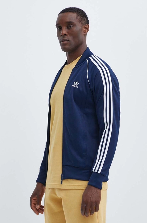 Mikina adidas Originals pánská, tmavomodrá barva, s aplikací, IR9866