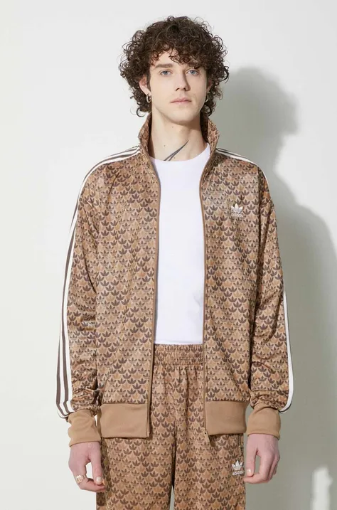 adidas Originals sweatshirt men's brown color