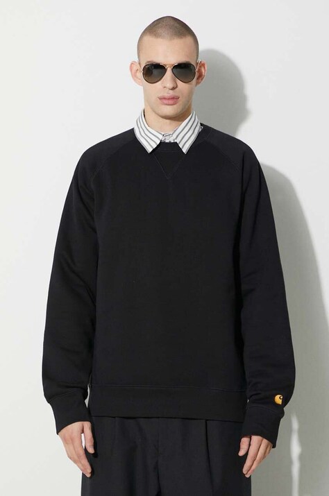 Carhartt WIP sweatshirt Chase Sweat men's black color I033660.00FXX