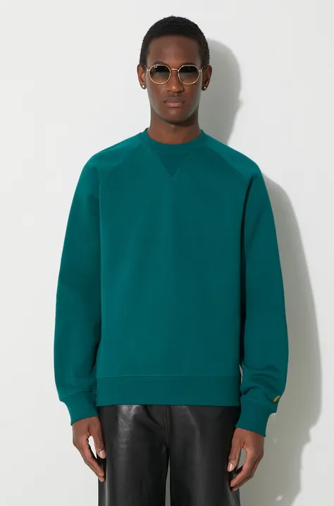 Carhartt WIP sweatshirt Chase Sweat men's green color I033660.1YWXX