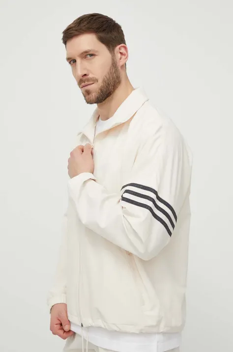 Pulover adidas Originals moška, bež barva