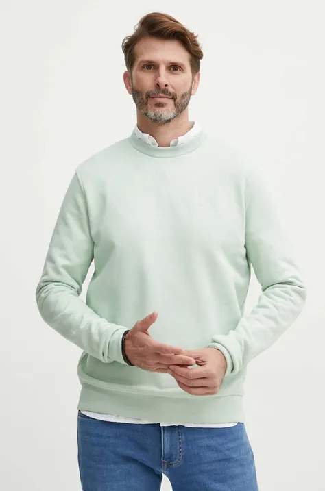 Кофта Karl Lagerfeld мужская цвет зелёный с аппликацией 542900.705890