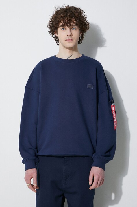 Alpha Industries sweatshirt Essentials RL men's navy blue color 146303