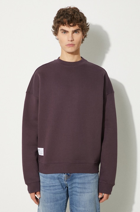 Alpha Industries bluza Logo BP męska kolor fioletowy z nadrukiem 146304