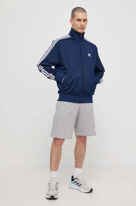 Pulover adidas Originals moški, mornarsko modra barva, IR9893