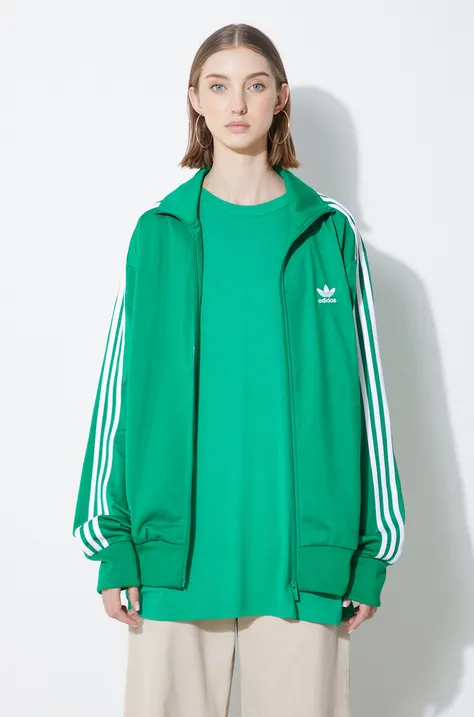 Кофта adidas Originals мужская цвет зелёный с аппликацией IU0762