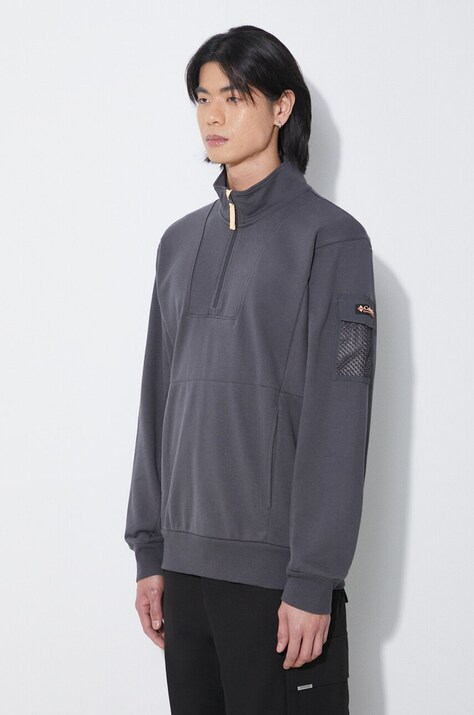 Columbia bluza Painted Peak męska kolor szary gładka 2074521