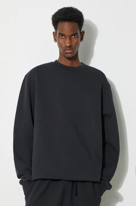 Βαμβακερή μπλούζα A-COLD-WALL* Essential Crewneck χρώμα: μαύρο, ACWMW176