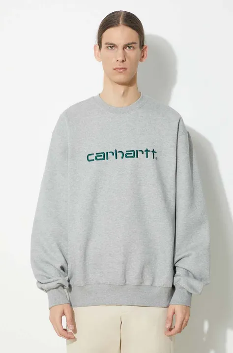 Кофта Carhartt WIP Carhartt Sweat чоловіча колір сірий меланж I030546.24FXX
