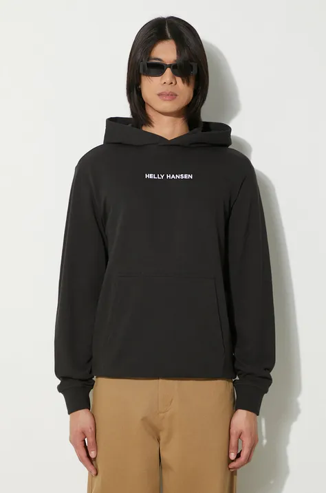 Helly Hansen sweatshirt men's black color 53533
