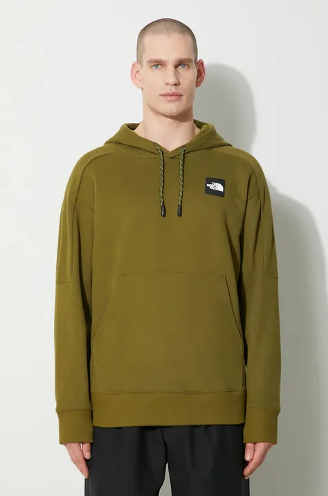 The North Face cotton sweatshirt U The 489 Hoodie men's green color NF0A87D7PIB1