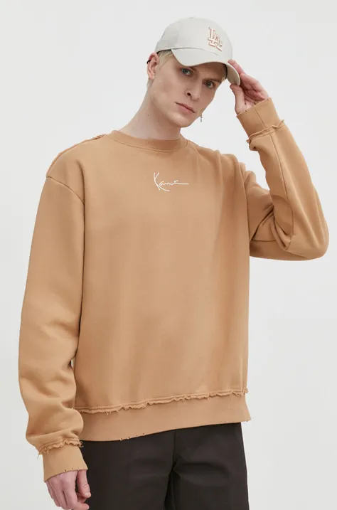 Karl Kani bluza męska kolor beżowy z aplikacją
