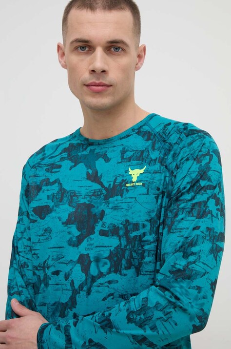 Лонгслів для тренувань Under Armour Project Rock — SS24-BLM15Z, блакитний — фото 4