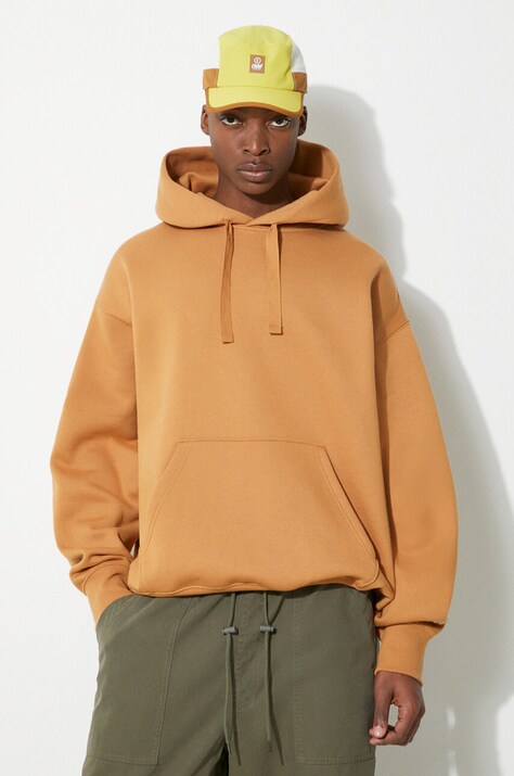 Vans bluza Premium Standards Surplus Po Hoodie LX barbati, culoarea maro, cu glugă, neted, VN000GVQ1OU1