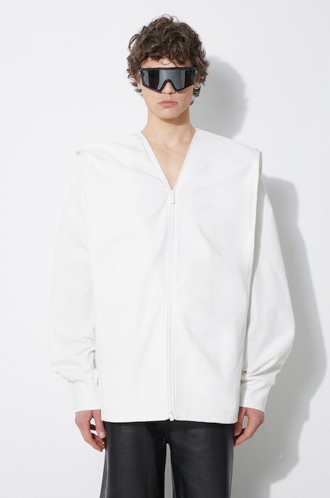 A.A. Spectrum sweatshirt Garbag men's white color hooded smooth 81241114