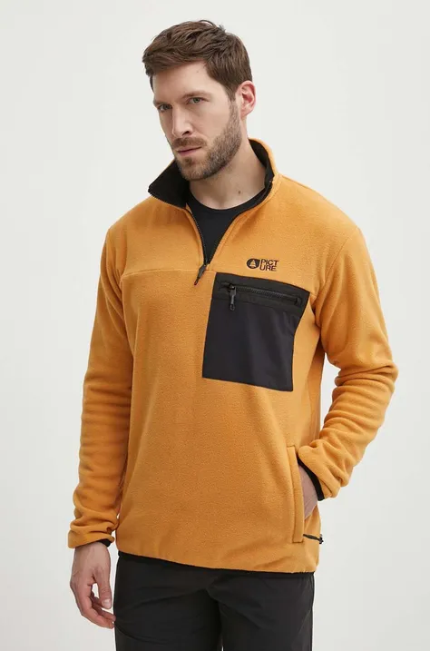 Športni pulover Picture Mathew rumena barva, SMT130