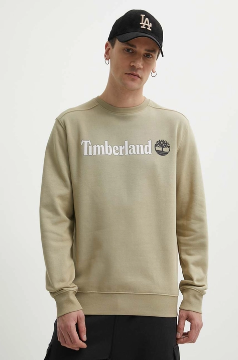 Timberland felső zöld, férfi, nyomott mintás, TB0A5UJYDH41