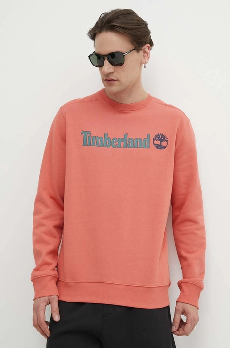 Кофта Timberland мужская цвет красный с принтом TB0A5UJYEI41