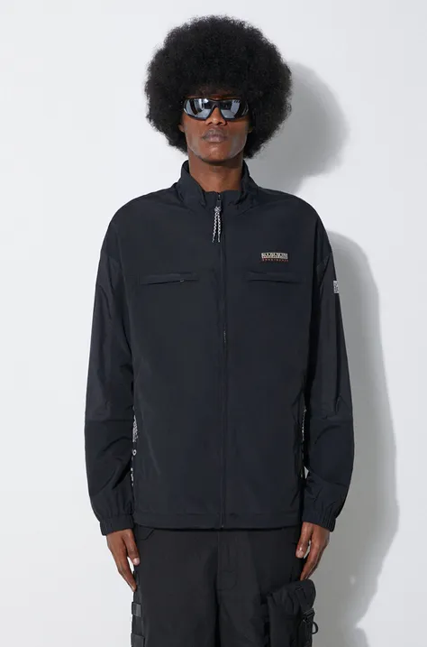Куртка Napapijri A-Boyd мужская цвет чёрный переходная oversize NP0A4HPI0411