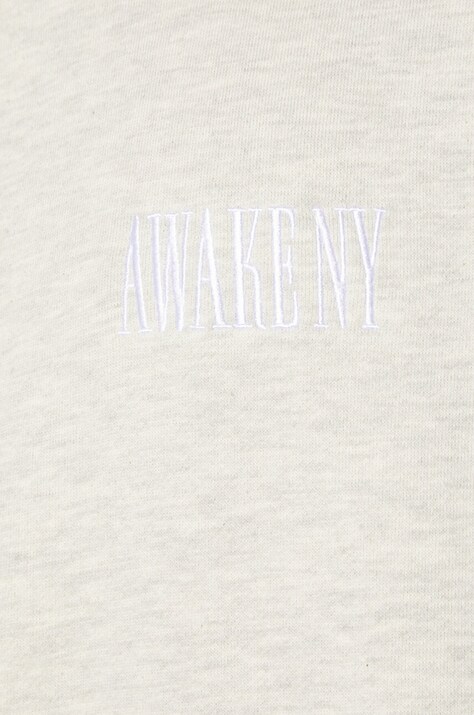Бавовняна кофта Awake NY Awake Crewneck — SS24-BLM1EY, сірий — фото 6