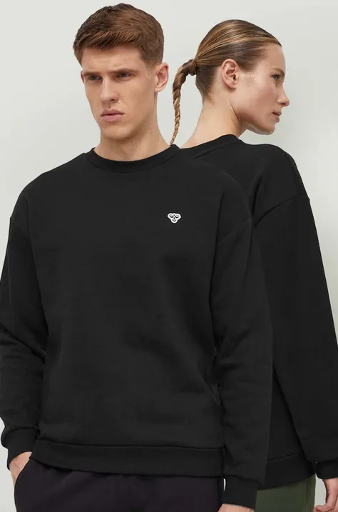 Hummel bluza kolor czarny gładka