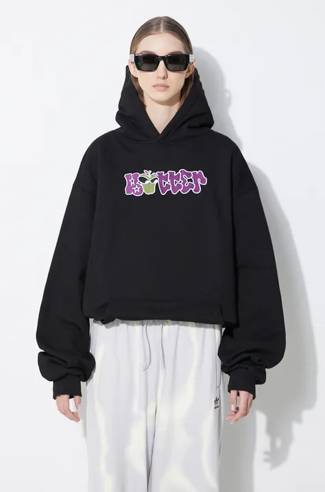 Butter Goods sweatshirt black color hooded with a print BGQ1241404