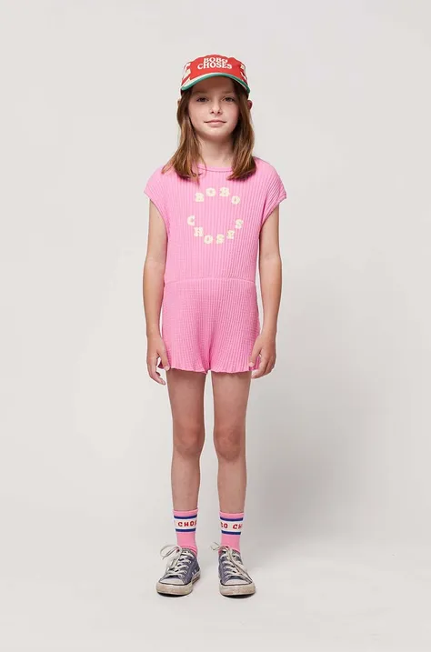 Παιδική ολόσωμη φόρμα Bobo Choses χρώμα: ροζ