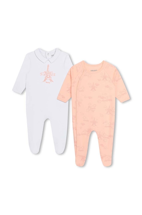 Kenzo Kids śpioszki bawełniane niemowlęce 2-pack