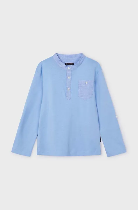 Mayoral maglietta a maniche lunghe per bambini colore blu