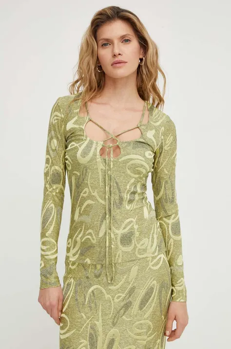 Блуза с дълги ръкави Résumé в зелено