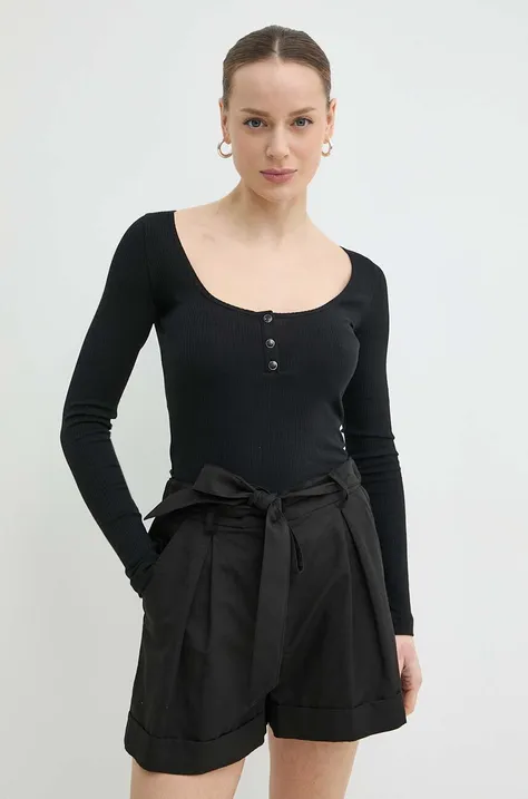 Majica z dolgimi rokavi Pinko ženska, črna barva, 103569 A1X4