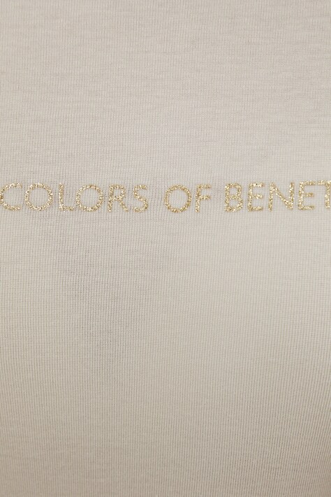 Бавовняний лонгслів United Colors of Benetton — фото 5