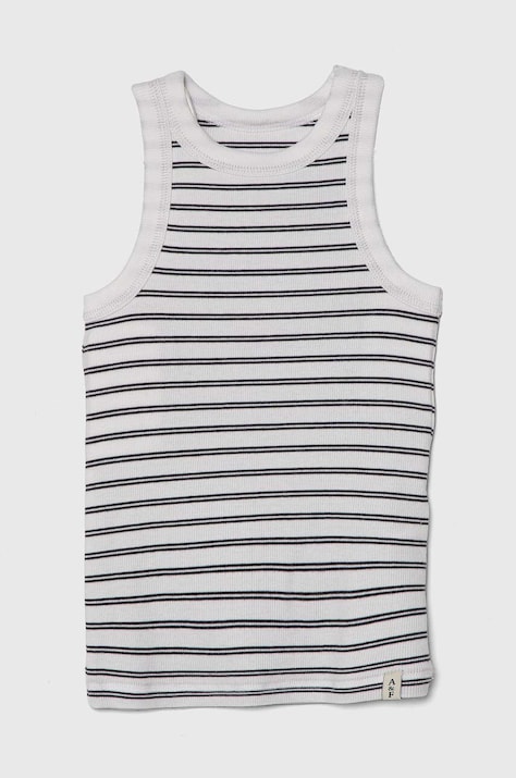 Tričko Abercrombie & Fitch biela farba
