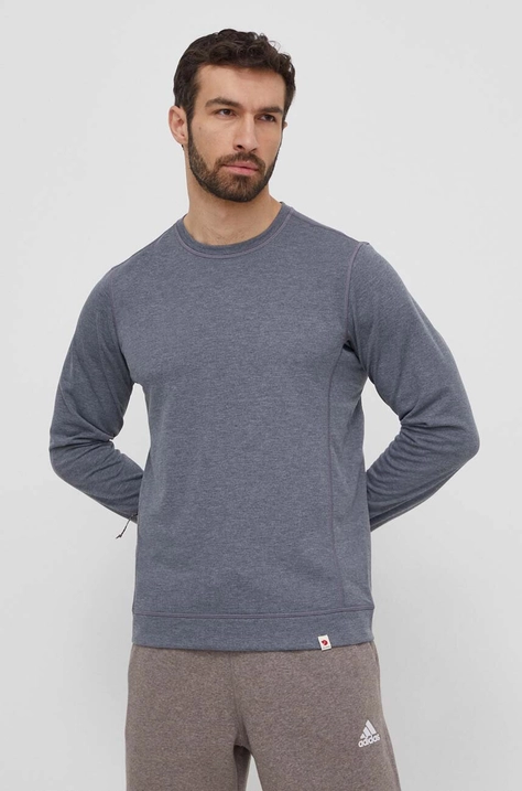 Fjallraven longsleeve High Coast Lite Sweater męski kolor szary gładki F87307