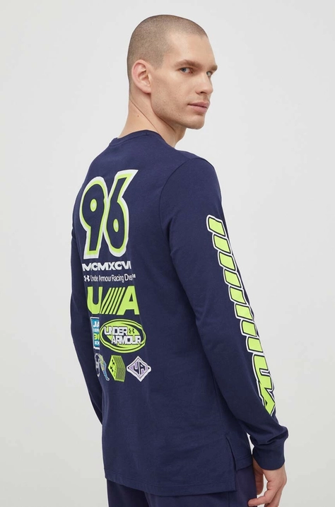 Longsleeve Under Armour χρώμα: ναυτικό μπλε