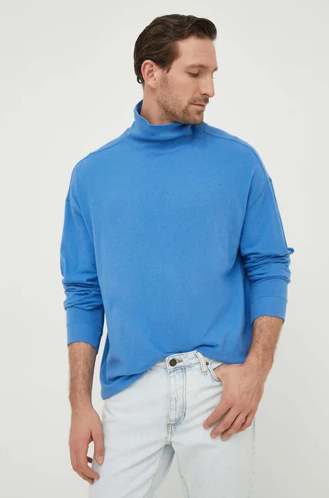 American Vintage sweter męski kolor niebieski