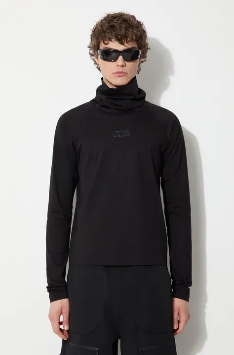 Tričko s dlhým rukávom A.A. Spectrum Arlington pánske, čierna farba, jednofarebné, 81241216