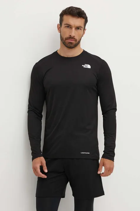 Športové tričko s dlhým rukávom The North Face Shadow čierna farba, jednofarebné, NF0A87TVJK31