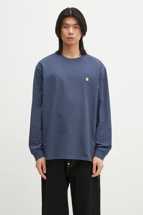 Carhartt WIP longsleeve din bumbac L/S Chase T-Shirt uni, I026392.2Q8XX