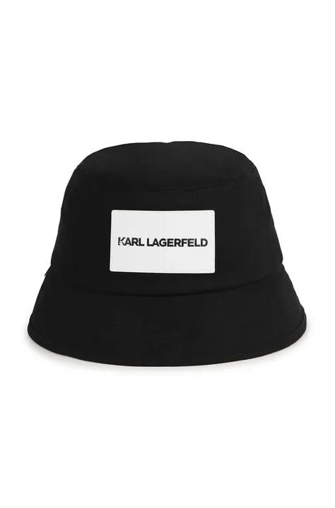 Karl Lagerfeld kapelusz bawełniany dziecięcy kolor czarny bawełniany