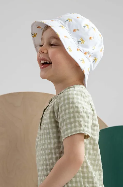 Dječji pamučni šešir Jamiks KINSLEY boja: žuta, pamučni