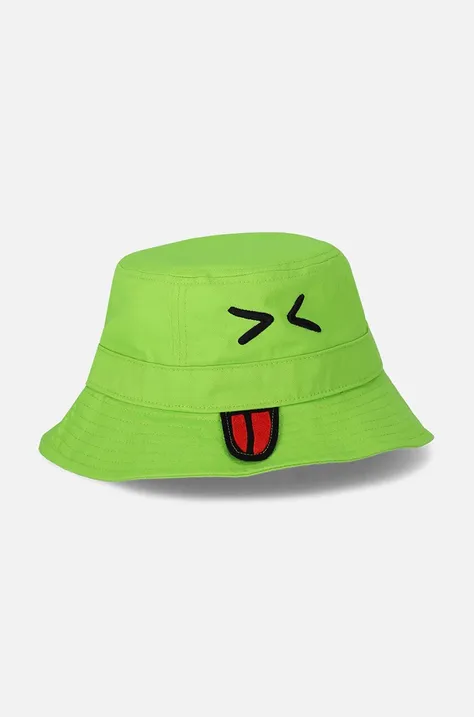 Παιδικό βαμβακερό καπέλο Coccodrillo χρώμα: πράσινο