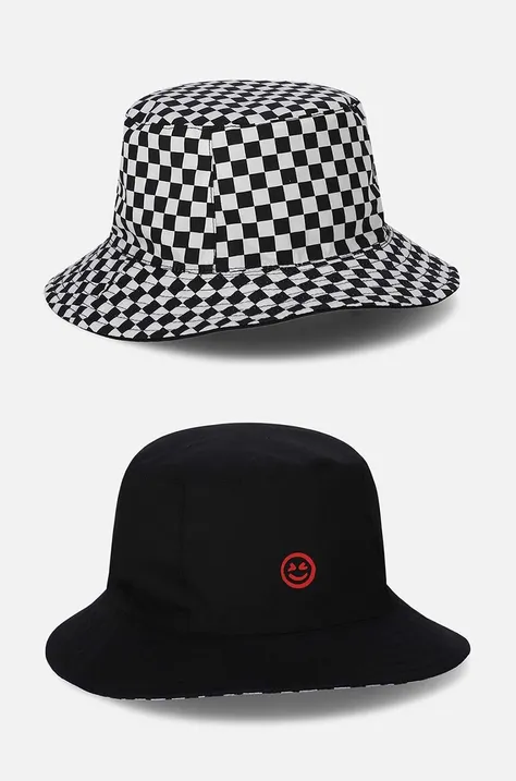 Pamučni dvostrani šešir za djecu Coccodrillo boja: crna, pamučni