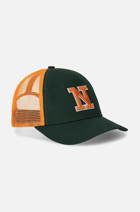 Παιδικό βαμβακερό καπέλο μπέιζμπολ Coccodrillo χρώμα: πράσινο
