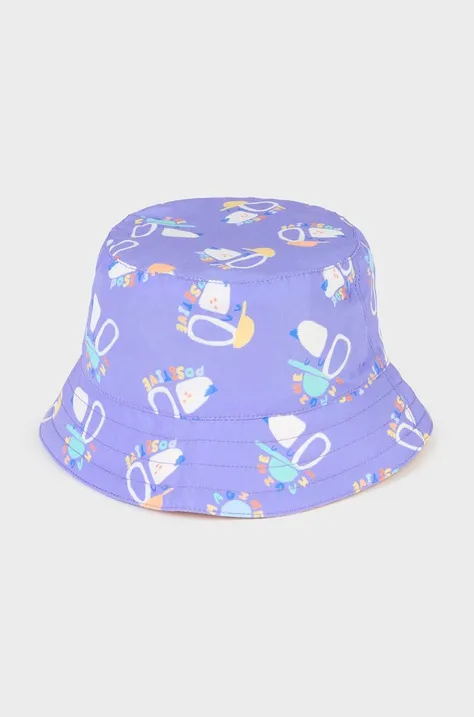 Детская двухсторонняя шляпа Mayoral цвет фиолетовый