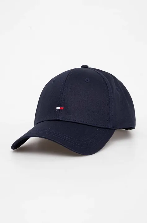 Tommy Hilfiger șapcă de baseball din bumbac culoarea bleumarin, cu imprimeu AW0AW15785