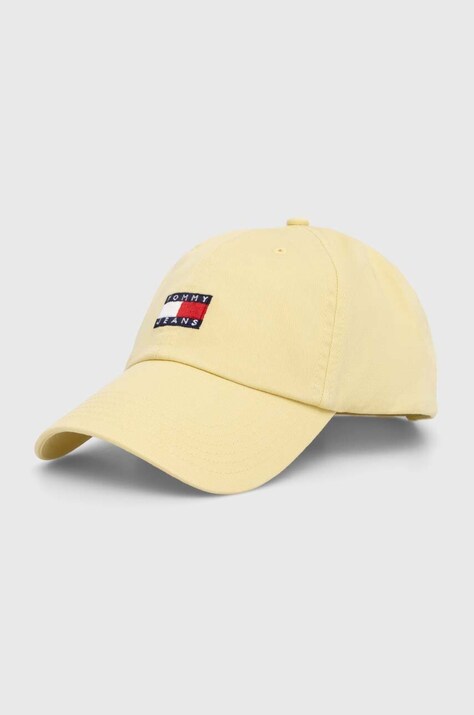 Bavlněná baseballová čepice Tommy Jeans s aplikací, AW0AW15848
