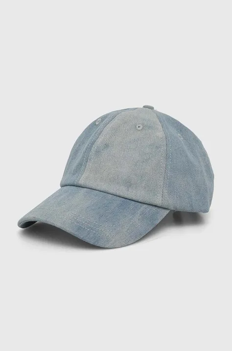 Samsoe Samsoe cappelo con visiera jeans colore blu