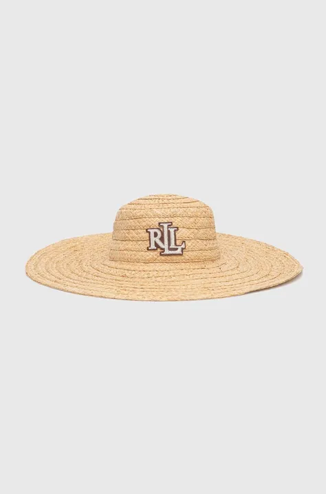 Καπέλο Lauren Ralph Lauren χρώμα: μπεζ, 454943745